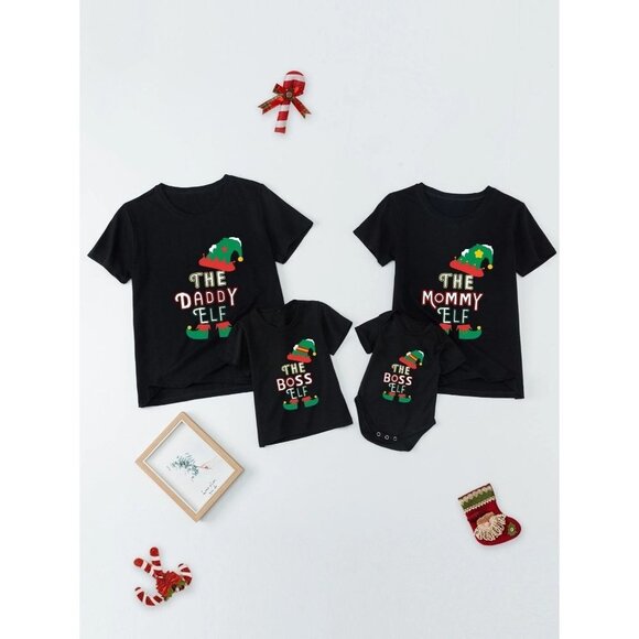 NEW SHEIN Christmas & Letter Graphic Tee Size‎ XL - Picture 3 of 7